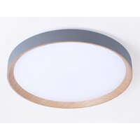 Светильник-тарелка Ambrella light FZ1322 (серый/светлое дерево)