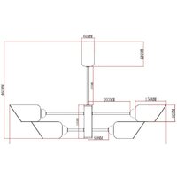 Люстра средней высоты Moderli Avery V10808-6P