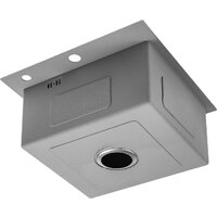 Кухонная мойка Saniteco 4848 + Spike F9S07000 (хром, с сифоном, дозатором и коландером)