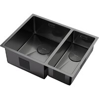 Кухонная мойка ZorG Zerox 58-2 U / IF-R PVD Gunblack