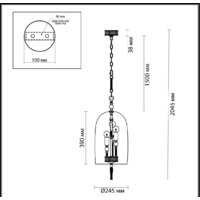 Подвесная люстра Odeon Light Bell 4892/3