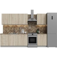 Готовая кухня Кортекс-мебель Корнелия Лира 2.3 (дуб сонома/мадрид)