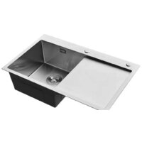Кухонная мойка Roxen Vespa 560230-70L сатин (с коландером и дозатором)