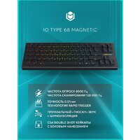 Клавиатура IO by Red Square Type 68 Magnetic g3ms Magnetite Ice (черный)