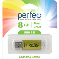USB Flash Perfeo E01 8GB (золотистый)