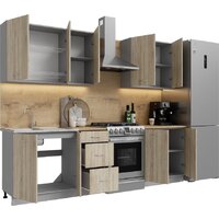 Готовая кухня Кортекс-мебель Корнелия Лира 2.0 (дуб сонома/дуб бунратти)
