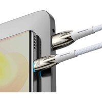 Кабель Baseus Glimmer Series Fast Charging Data Cable USB Type-A - Type-C 100W CADH000402 (1 м, белый)