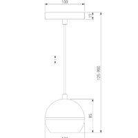 Подвесная люстра Elektrostandard DLS023 9W 4200K (черный /золото)