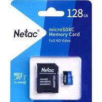Карта памяти Netac P500 Standard 128GB NT02P500STN-128G-R + адаптер