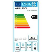 Встраиваемая посудомоечная машина Whirlpool WSIO 3T223 PCE X