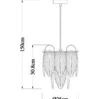 Подвесная люстра Arte Lamp Evie A4052SP-1SG