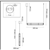 Подвесная люстра Odeon Light Fau 6688/19L