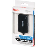 USB-хабы и док-станции Buro BU-HUB4-U3.0-S
