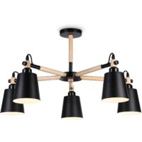 Люстра средней высоты Ambrella light TR82211/5 BK/LW