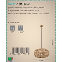 Подвесная люстра Eglo Amisfield 49771