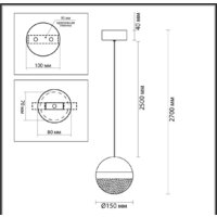 Подвесная люстра Odeon Light Roni 5036/12L