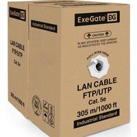 Кабель ExeGate UTP4-C5e-CCA-S25-IN-PVC-GY-305 UTP