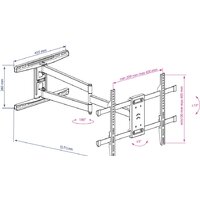 Кронштейн для телевизора Kromax DIX-20 (черный)