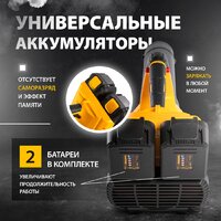 Ручная воздуходувка Denzel RB180-36 59610 (с 2-мя АКБ)