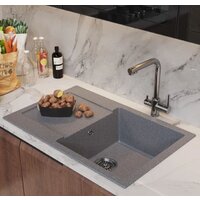 Кухонная мойка Mixline ML-GM31 552190 (темно-серый)