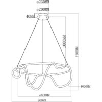 Подвесная люстра Moderli True V10686-PL