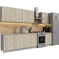 Готовая кухня Кортекс-мебель Корнелия Лира 2.5 (дуб сонома/дуб бунратти)