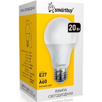Светодиодная лампочка SmartBuy A60 E27 20Вт 3000К SBL-A60-20-30K-E27