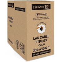 Кабель ExeGate FUTP4-C6-CU-S23-IN-LSZH-OR-305-FLUKE FTP