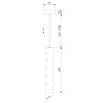 Люстра средней высоты Elektrostandard 50214/1 LED (хром)