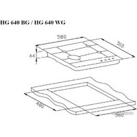 Варочная панель Weissgauff HG 640 WG