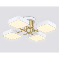 Припотолочная люстра Ambrella light FL516341/4 WH/GD (белый/золото)
