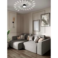 Припотолочная люстра Aitin Pro C9108/28+1 (черный/золото)