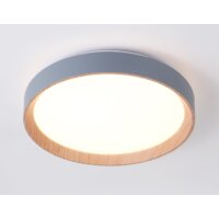 Светильник-тарелка Ambrella light FZ1320 (серый/светлое дерево)