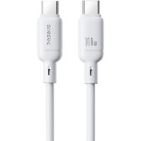 Кабель Baseus Silky Series Fast Charging Cable 100W USB Type-C - USB Type-C (2 м, белый)