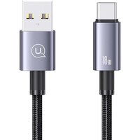 Кабель Usams US-SJ680 USB Type-A - USB Type-C (0.25 м, черный)