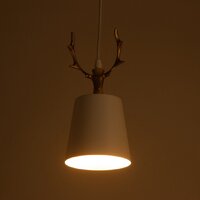 Подвесная люстра BayerLux Олень 5073743 (белый/золото)