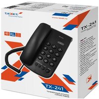 Проводной телефон TeXet TX-241 (черный)