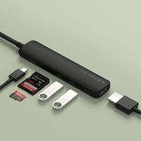 Док-станция Satechi 6-in-1 USB-C Slim Multiport Adapter ST-P6SK (черный)