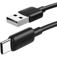 Кабель Usams SJ708 USB Type-A - USB Type-C (1 м, черный)