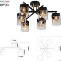 Люстра средней высоты Rivoli Isadora 9133-306 Б0054753