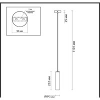 Подвесная люстра Odeon Light Corse 3873/1L