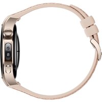 Умные часы Huawei Watch 5 42 мм (песочный, с бежевым силиконовым ремешком, международная версия)