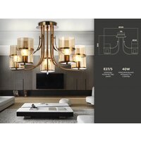 Люстра средней высоты Ambrella light TR TR3222