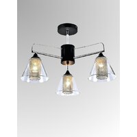 Люстра средней высоты Aitin Pro НПБ 02-3x60-105 DA5119C/3 (черный/хром)