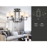 Люстра средней высоты Ambrella light TR TR4422