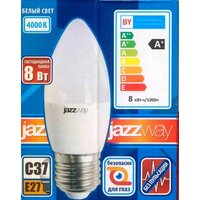 Светодиодная лампочка JAZZway PLED-LX C37 E27 8 Вт 4000 К