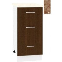 Шкаф напольный Кортекс-мебель Корнелия Лира НШ40р3ш (венге/мадрид)
