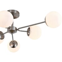 Люстра средней высоты Escada 150008/6R ES0000069 (Satin Nickel)