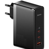 Сетевое зарядное Baseus GaN5 Pro Fast Charger 2C+U 140W EU (черный)