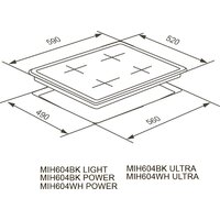 Варочная панель Meferi MIH604BK Matt Ultra